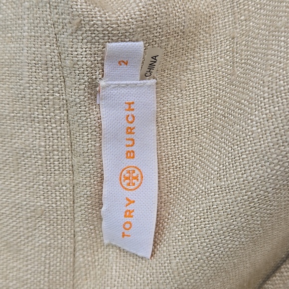 TORY BURCH Damian Silk Jacket In Indian Desert Size 2 - Picture 7 of 7